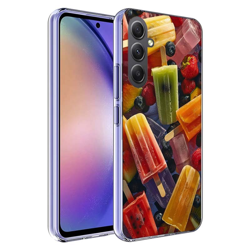 Colorful Ice Cream and Popsicles Phone Case for Samsung A17 A37 A57 A07 A16 A26 A36 A56 A06 A02S A12 A22 A32 A52S A04S A14 A24 A