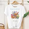 Personalized Gardener Shirt: Choice of Floral Designs with Custom Name Gift-For-Mom