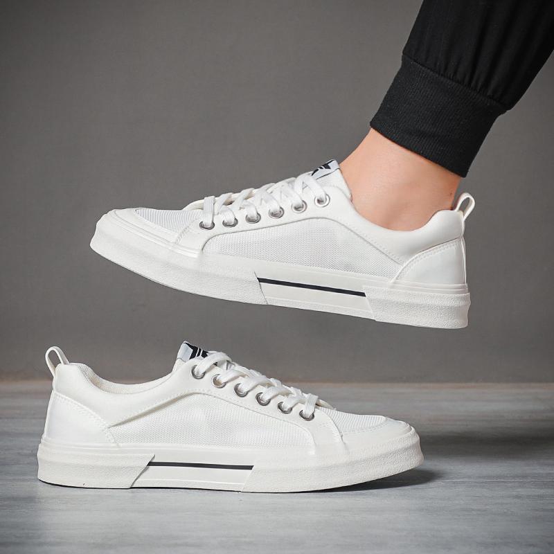 Fashion Men's Classic Canvas Spring Summer Shoes Korean Fashion Lace up Low top Board Lazy Breathable Versatile Casual Shoes SS25625