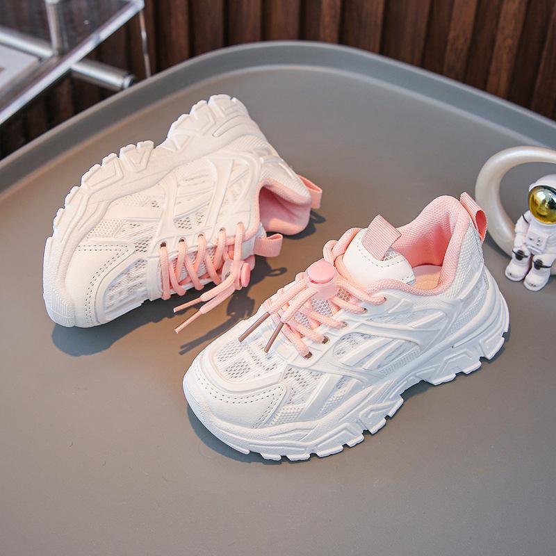 2025 Spring New Korean Version Mesh Platform Girls Single Shoes Muffin Sports Shoes Student White Shoes Off