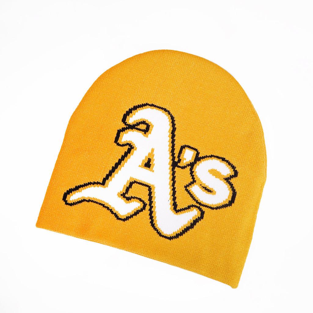 Letter Minimalist As Pattern Knitted Cap With Warmth For Urban Style Fashion