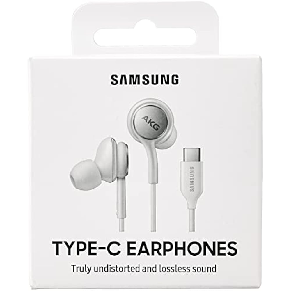 SAMSUNG EO-IC100 Earphones White Tuned by AKG/Galaxy Galaxy Earphones USB Type C [Parallel Import...