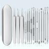 Stainless Steel Blackhead Remover Kit Comedone Extractor Acne Tweezers & Beauty Needles for White/Black Heads