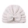 Autumn and Winter New Baby Bow Hat, Children's Knitted Warm Wool Hat, Baby Fetal Hat