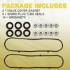 Valve Cover Gaskets For 05-08 Acura RL 3.5L 3471CC V6 Honda Pilot 3.5L V6 EXV