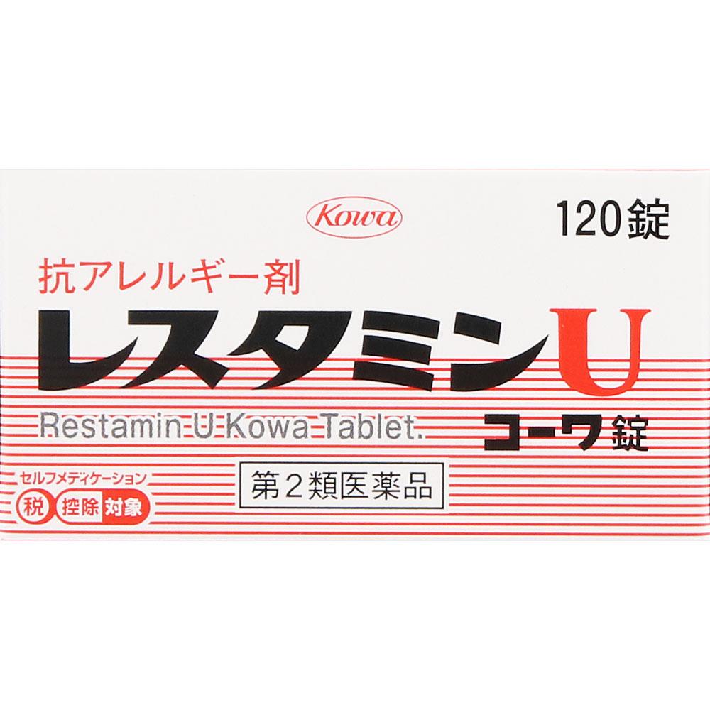 

Kowa Restamin Kowa Restamin U Tablets 120 tablets Oral medication (for itching) Indications: Itching caused by hives, eczema, or contact dermatitis; r 1