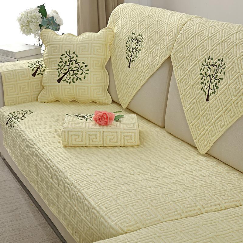 Pernă de bumbac pentru canapea chinezească, universală pentru toate anotimpurile, antiderapantă, de înaltă calitate, pentru canapea din lemn masiv, simplă, modernă, husă din pânză, husă