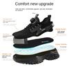Rotating Button Labor Insurance Shoes, Smash-proof and Puncture-proof, Safety Shoes, Comfortable and Tired Feet, Work Shoes