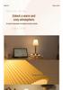 Nordic Dimmable Pleated Fabric & Metal Bedside Lamp