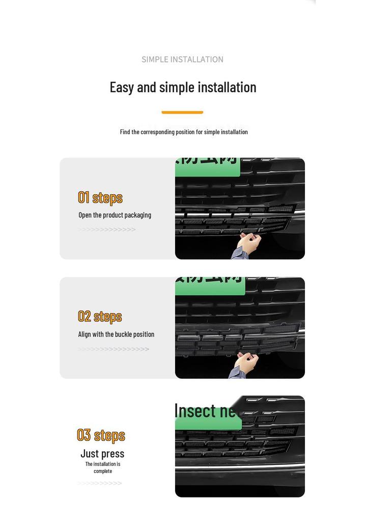 Toyota Avalon Front Grille Anti-Insect Net & Decorative Strip
