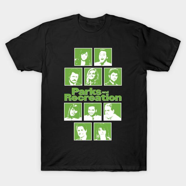 

Men Black Print T-shirt Parks And Recreation No-Cut Transfer Paper Print Cotton Tshirt 3XL чорний