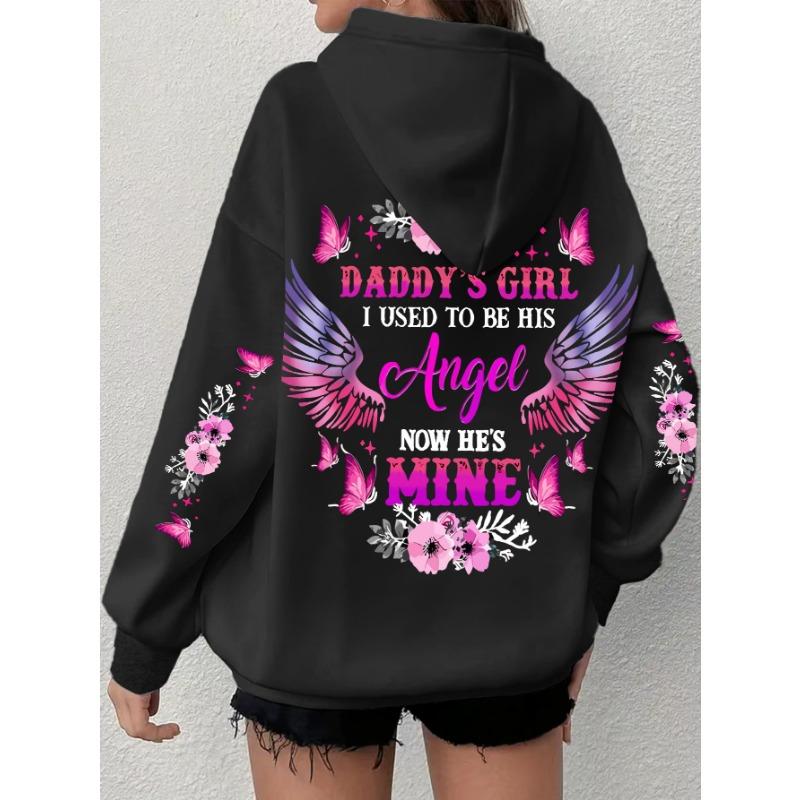 Women's Plus Size Pullovers - Alphabet Print, Soft 100% Polyester, Slight Stretch Knit Fabric - All Season Casual Wear