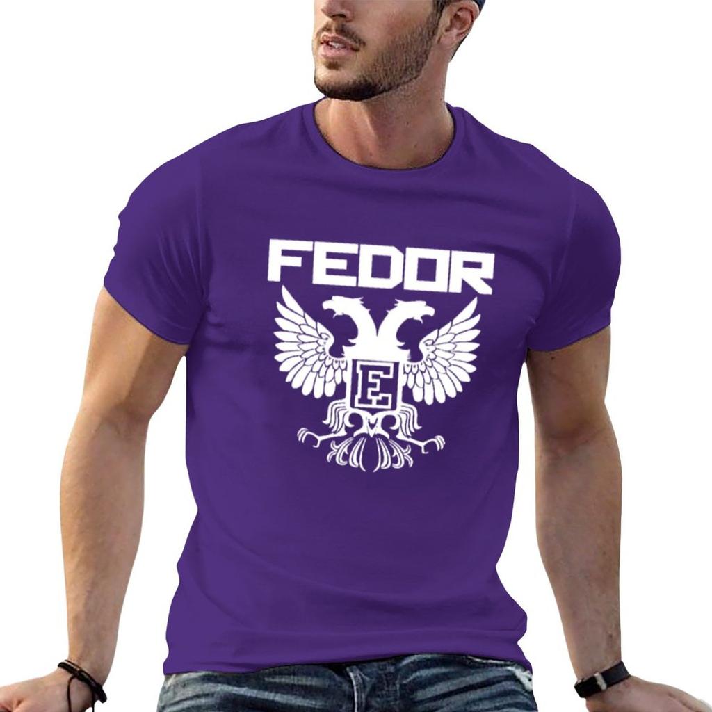 Neues Fedor Emelianenko T-Shirt Bluse, individuelle T-Shirts, selbst gestaltete Anime-Kleidung, Oversize-T-Shirt für Herren
