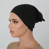 27 Colors Fashion Women Inner Hijab Tube Muslim Turban Cap Bonnet Plain Islamic Underscarf Cotton Jersey Undercaps Mujer Hat