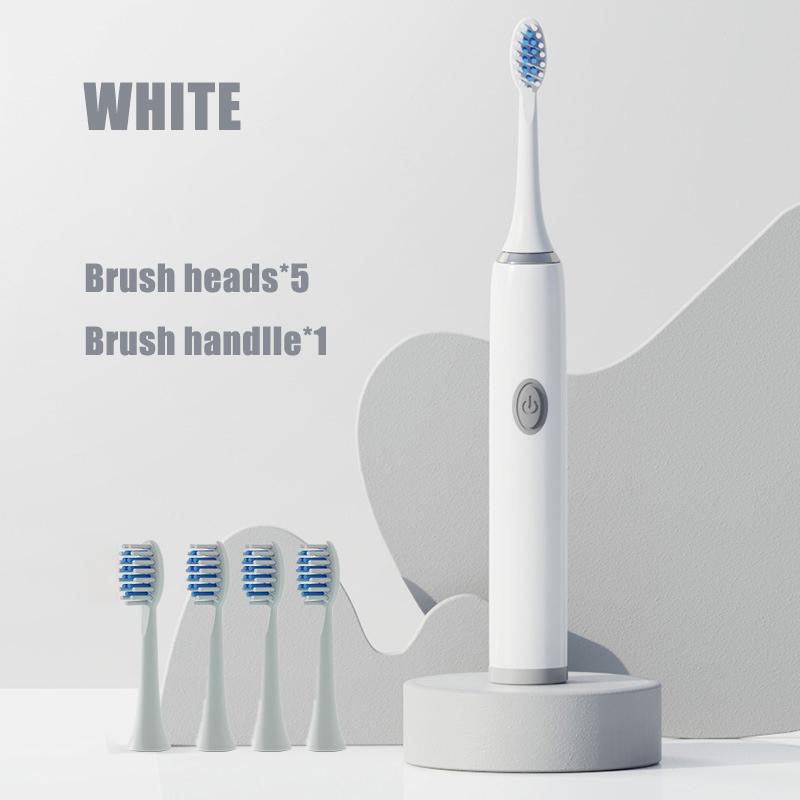 Sonic Electric Brushes for Teeth Household Vibrating Adult Toothbrush Battery Powered Lightweight Travel Electric Toothbrushes