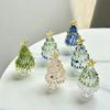 Handmade Colorful Christmas Tree Ornaments Glass Christmas Tree Decorations Christmas Tree Holiday Table DIY Decorations Gifts