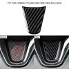 Car Steering wheel Stickers Carbon Fiber Material Vehicle Bearing Circle Trim Replacement for  Honda Fit Jazz GK5 3RD
