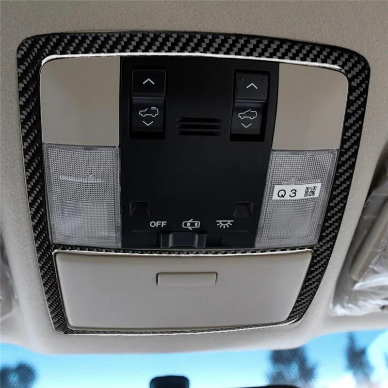 Pentru Toyota Land Cruiser Prado FJ 150 2011-2018 Fibră de carbon Lumină de citire interioară Decorație panou capac autocolant auto