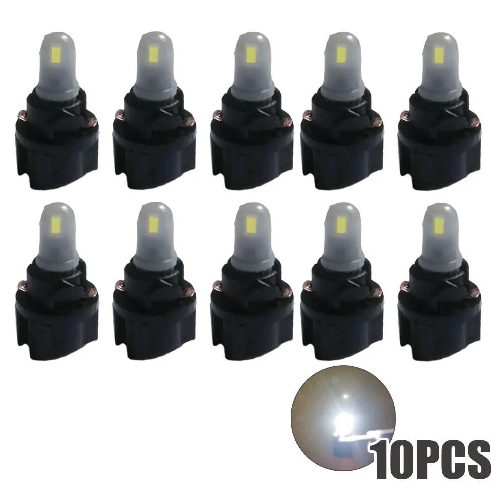 

10Pcs trument Lighting T5 T6.5 W1.2W Car LED Bulb Dashboard 12V 3000K 6000K White Red Ice Blue Auto Panel Lights Accessories білий