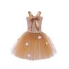 Christmas children's clothing cartoon deer mesh dress Christmas cute elk girl princess dress