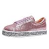Fashion Sequins Women Vulcanize Shoes Platform Sneakers Crystal Bling Shoes Girl Flats Glitter Casual Sneaker Female Breathable Shoe