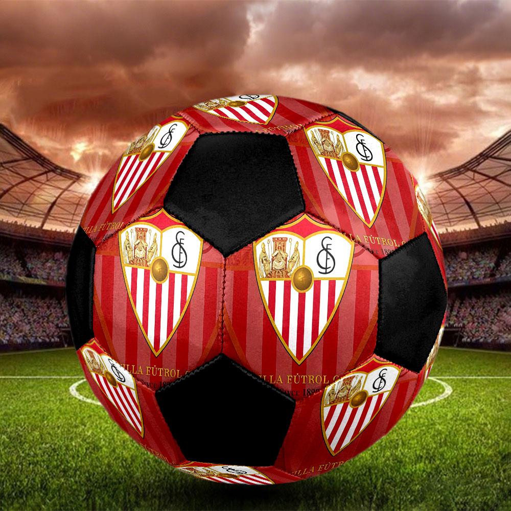 1PC Sevilla size 5 soccer ball PrahaIndoor Soccer Ball Colorful All Ages Machine Stitched PVC Competition Ready Durable High-Bounce
