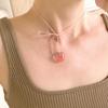 Watermelon Jam Heart Necklace