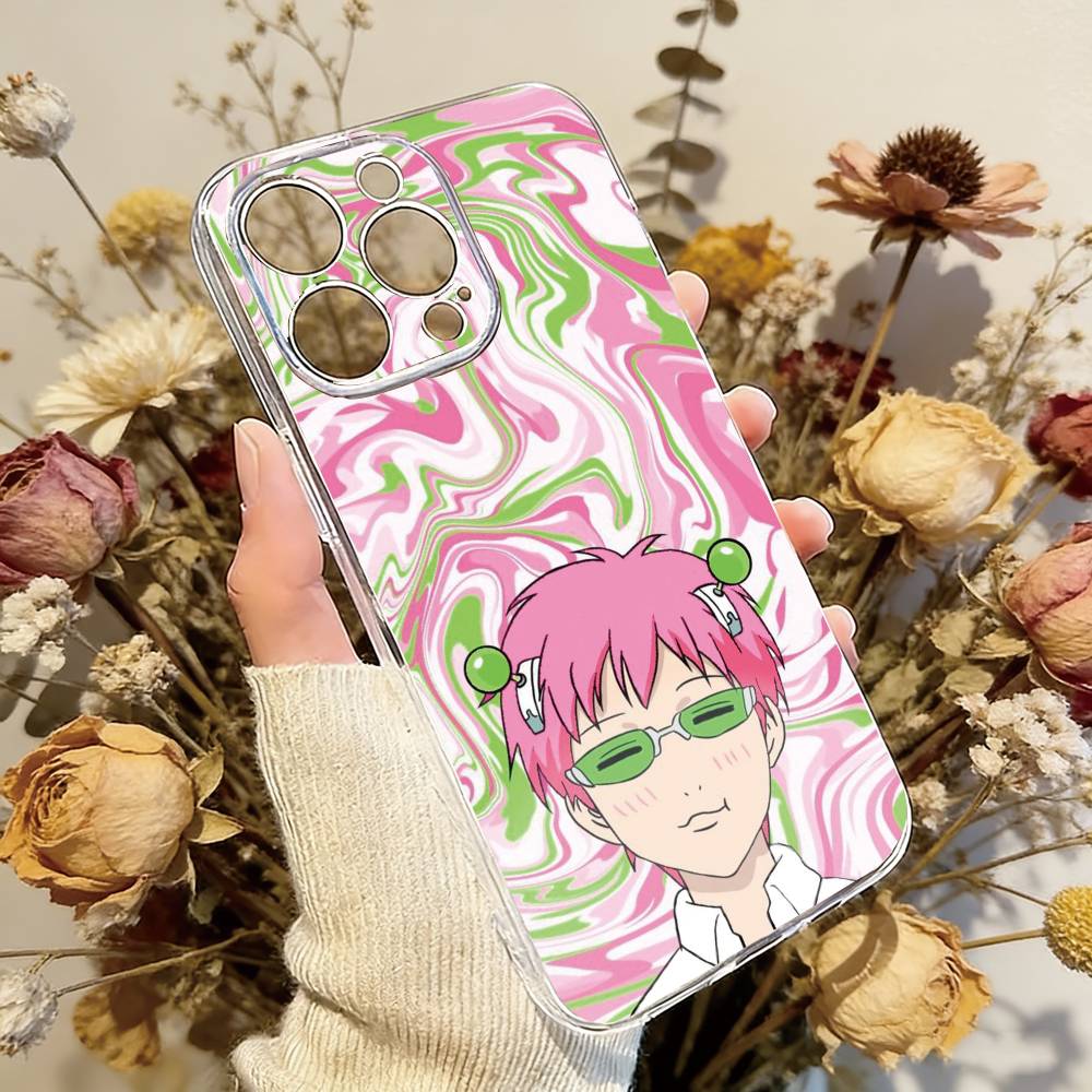 

Kusuo Saiki Phone Case Transparent Silicone Soft For iPhone 17 16 15 14 13 12 11 Mini Pro Max Plus iPhoneXSMAX