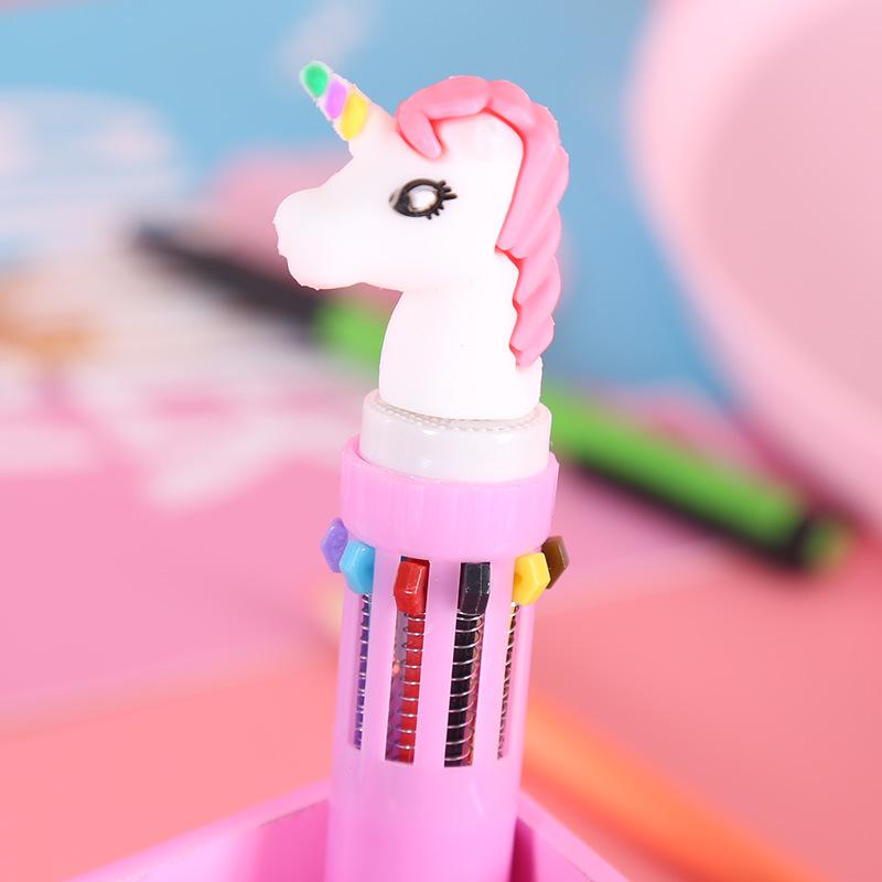 Adorable Multi-Color Korean Dinosaur Ballpoint Pen, 0.5mm Black Ink