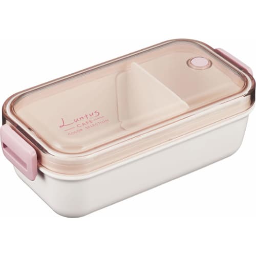 Asvel C-Lantus SA-500N Lunch Box, 500ml, White, 18.2cm Wide x 9.1cm Deep x 6.1cm High, Dome Shape