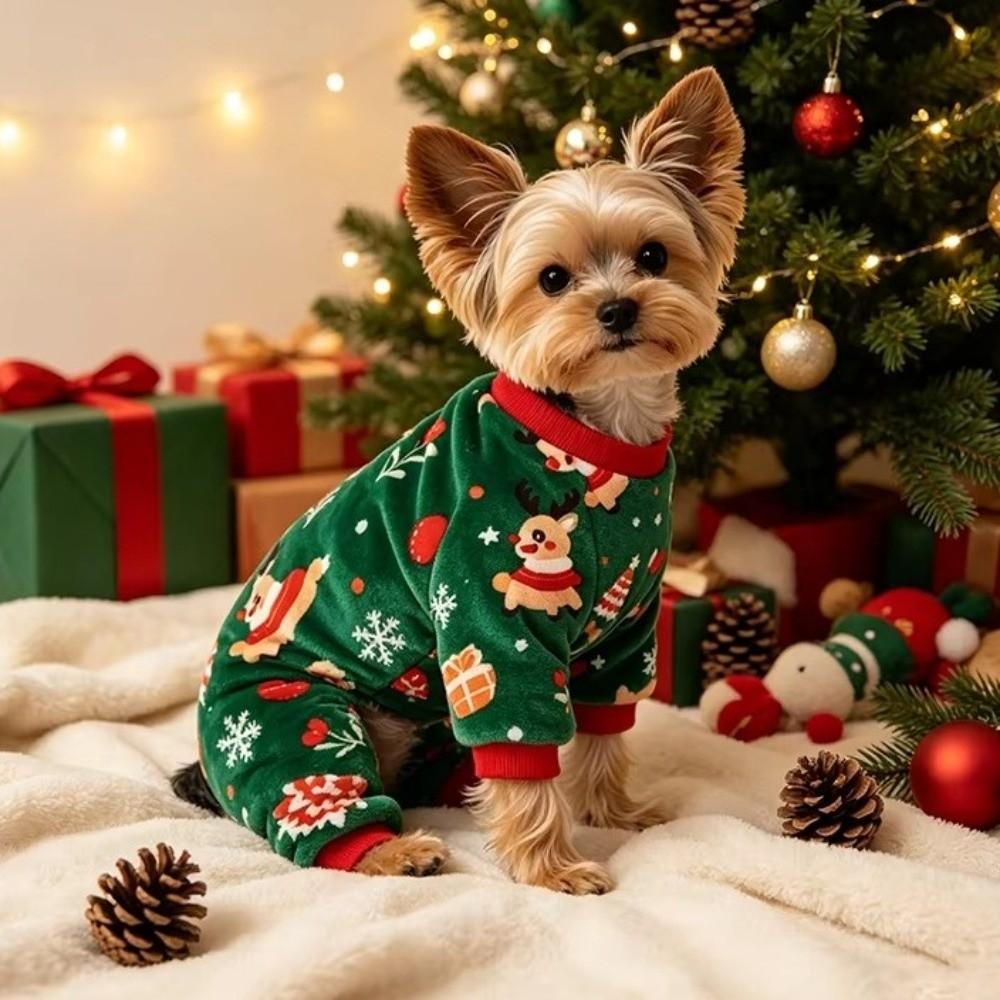 Cartoon Dog Four Legged Coat Warm Dog Pajamas Cute Dog Hoodie Winter Season