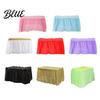 Birthday Party Table Plastic Fine Adhesive Strip Waterproof with Skirt Disposable 420x70cm Heavy-Duty Dining Cover