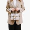 VEZFAA 2025 New Style Trendy Horseshoe Buckle Women's Bag Genuine Leather Saddle Bag High-grade Cowhide Handbag Kelly Bag Shoulder Messenger Bag