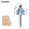 Small Corner Round Router Bit Wood Edging Engraving Cutter Bit Door Molding Bit Woodworking Milling