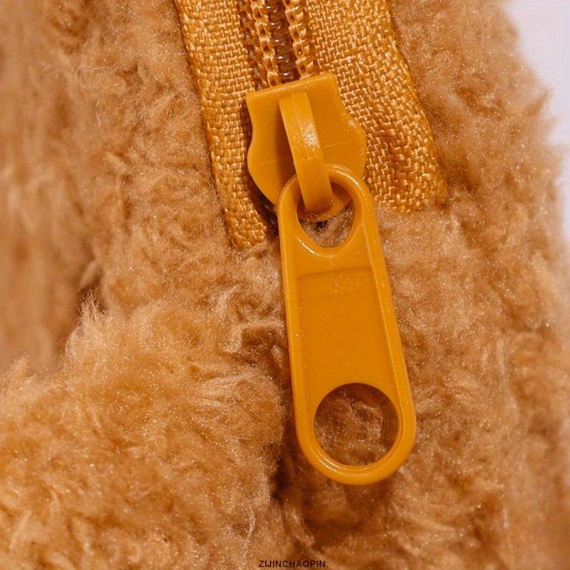 1pc Plush Cookie Coin Purse Unique Creative Cartoon Cookie Design Keychain Earbud Case Cute Cookie Shaped Storage Pouch