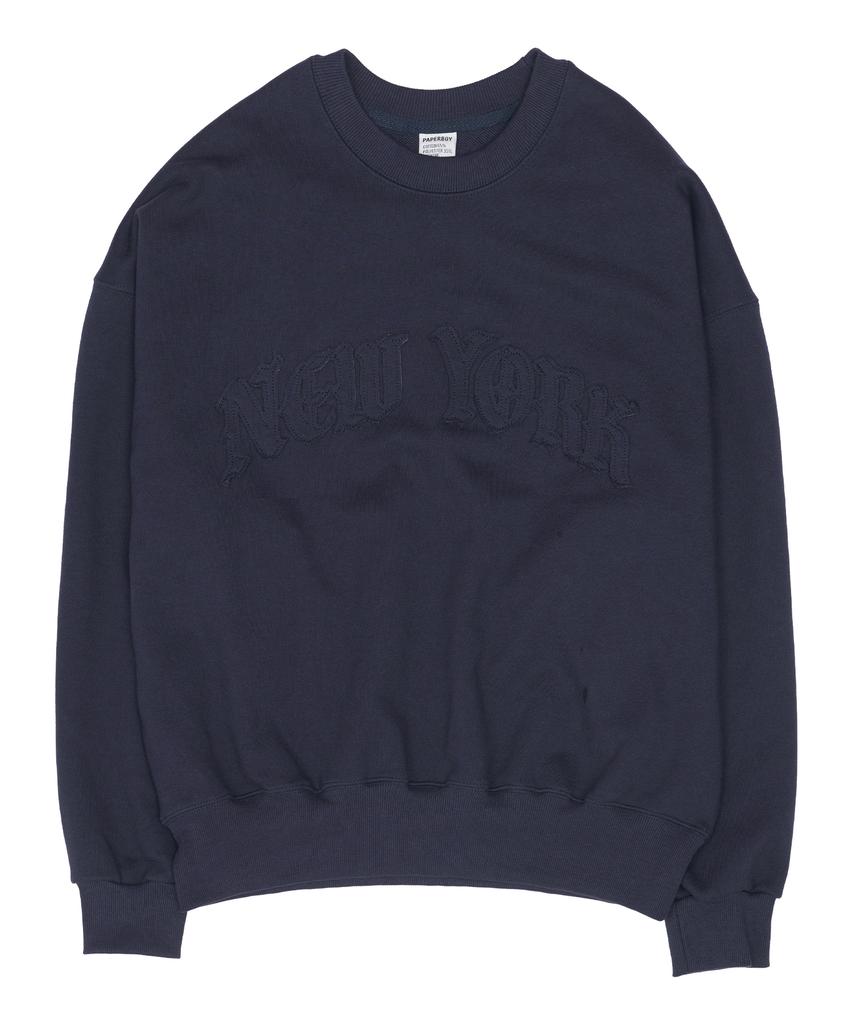PAPERBOY Women'S New York Applique Sweatshirt - Oatmeal
