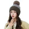 Korean Version of Diamond-shaped Plaid and Wool Hat with Autumn and Winter Fashion Versatile Christmas Hat Outdoor Cold Warm Hat New