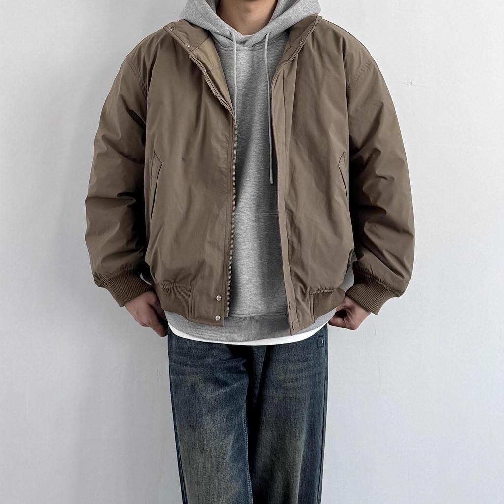 Men's Retro Casual Stand Collar Cotton Jacket - Autumn/Winter Warmth