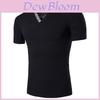 Premium Quality Men's T-shirt Slim Fit Floral V-neck Casual Tee For Everyday Wear