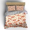 Fox Pattern Bedding Set Decor Bedding Set with 1 Duvet Cover 2 Pillowcases Single Double King Queen Gift