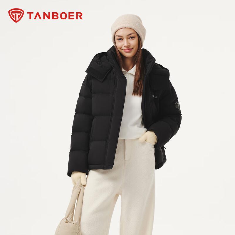Женская короткая пуховая куртка Tanboer TB5530388D L чёрный
