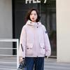 Small jacket tooling short autumn and winter Korean version new hooded jacket casual loose jacket cotton clothes