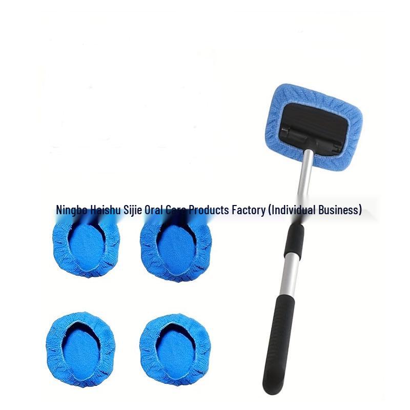 Telescopic Microfiber Car Window Cleaning & Defogging Brush Set