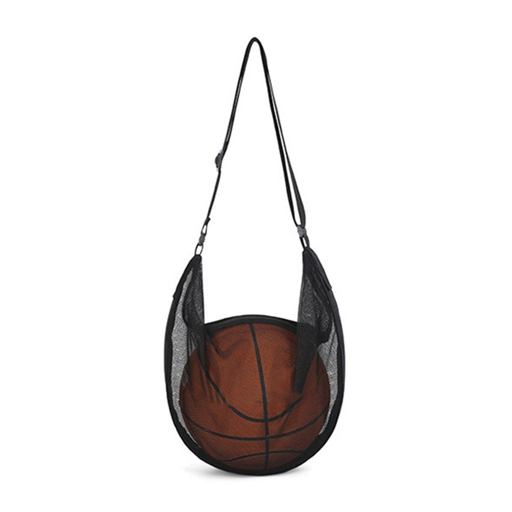 

Adjustable Mesh Basketball Shoulder Bag Portable Storage Ball Bags Volleyball чёрный