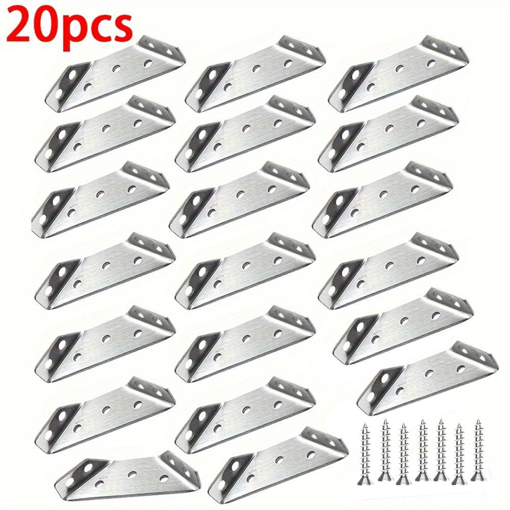 10/20PCS Stainless Steel Corner Brace 90 Degree Right Angle Bracket Multi-functional Cabinet Reinforcement Fixator