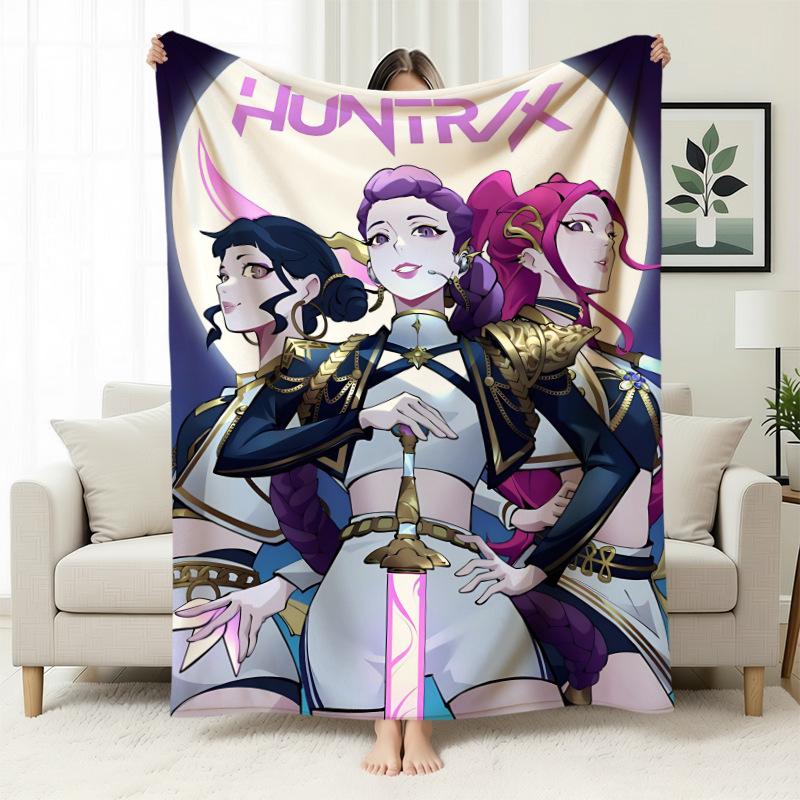 Temu Blanket Kpop Witch Hunters Blanket Flannel Blanket Office Home Sofa Blanket Nap Blanket