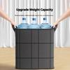 Extra Large Capacity Black Foldable Wardrobe Storage Box Stackable Large Capacity Storage Box Space-Saving Quilt Storage Box