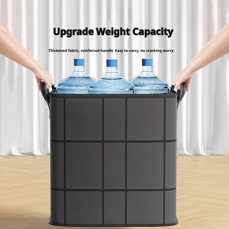 Extra Large Capacity Black Foldable Wardrobe Storage Box Stackable Large Capacity Storage Box Space-Saving Quilt Storage Box