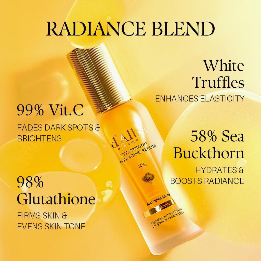 D’Alba Vita Toning Anti-Aging Serum 8% Duo Set 70ml x 2