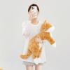 Lifelike Lying 3 color Cat Plush Toy Soft Stuffed Animal Cute Plushie Doll Lie Prone Funny Long Arm Kitten Pillow for Girl Gifts